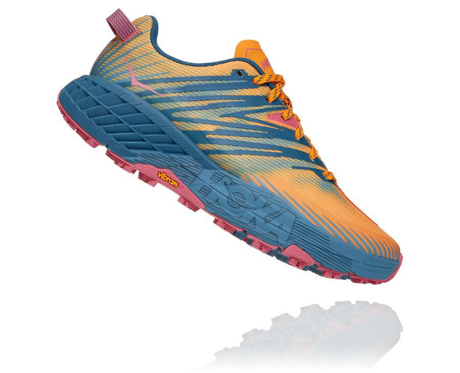 Hoka One One Trainers Womens Blue - Speedgoat 4 - 94708YTOH